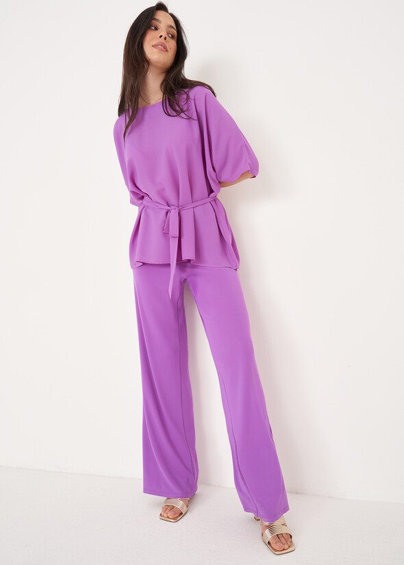 Pantaloni Plinio Comfort Jersey VIOLA MULBERRY Donna null