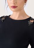 Maglia South in viscosa NERO BLACK Donna immagine n. 2
