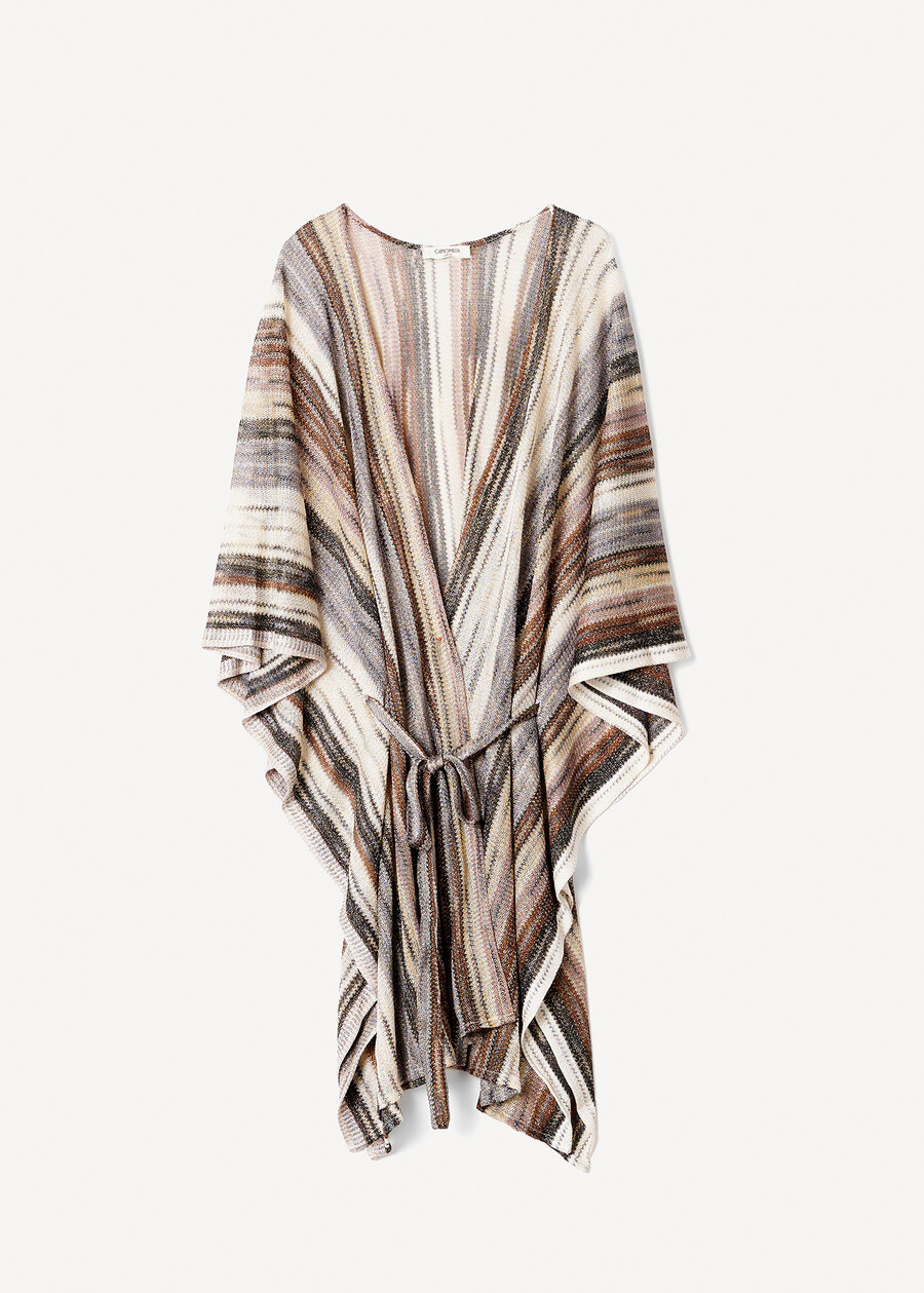 Mantella Milena lurex donna BIANCO BURRO Donna , immagine n. 4