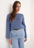 Mia oversized knit top MARRONE CAFFECELESTE FIORDALISO Woman image number 1