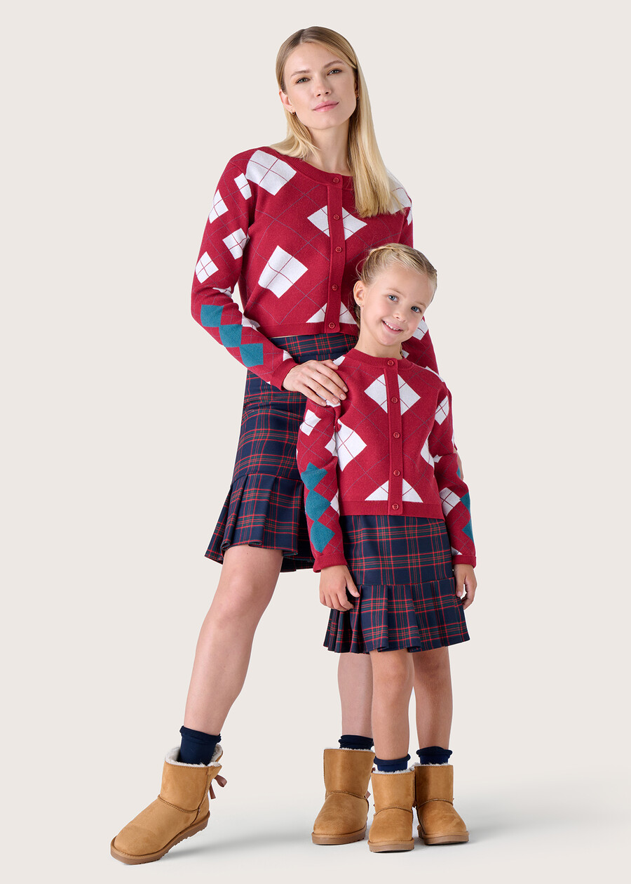 Maglia Monkey stile cardigan per bimba ROSSO CARPET Donna , immagine n. 4