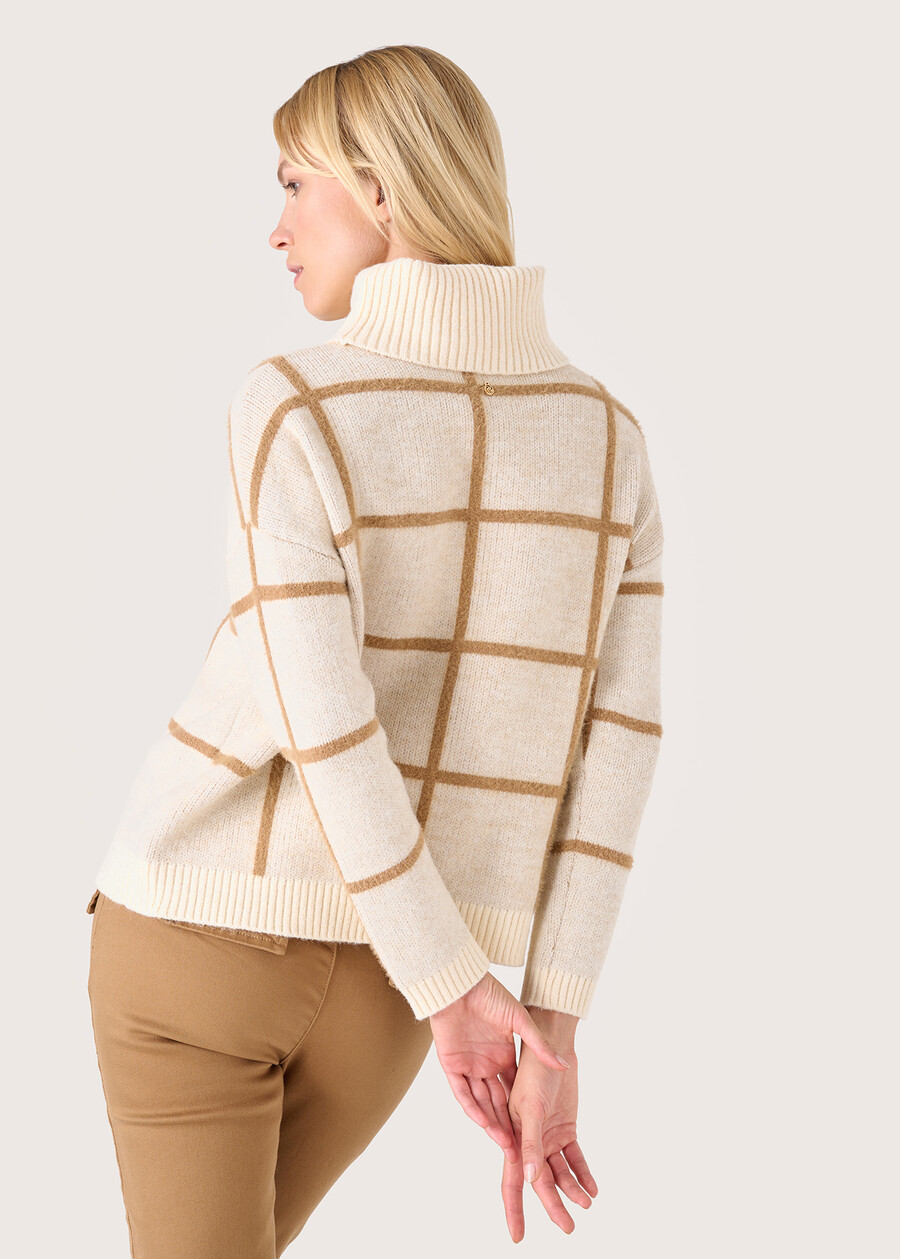 Maglia Marlyn a collo alto BEIGE LANA Donna , immagine n. 3