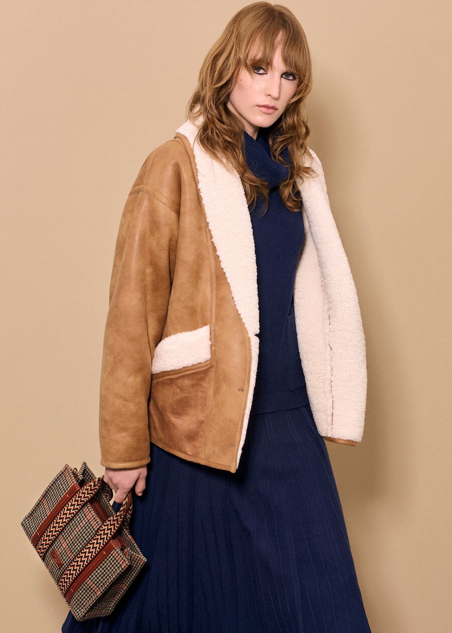 Cappotto Ginger in ecopelo BEIGE CAMMELLO Donna , immagine n. 1