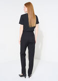 Alice bi-stretch slim trousers NERO BLACKBEIGE GESSOBLU Woman image number 5