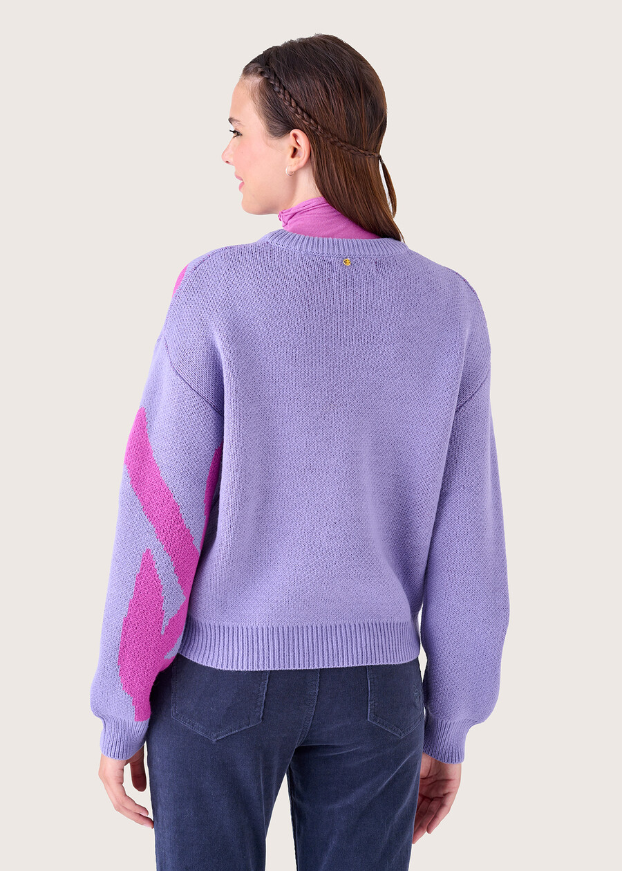 Masu patterned sweater BLU FIORDALISO Woman , image number 3