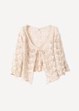 Chiara cotton and sequins cardigan BEIGE LIGHT BEIGE Woman image number 5