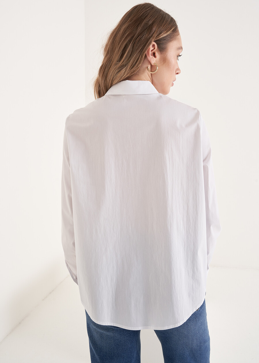 Camicia Alessia-V In Cotone BIANCO WHITE Donna , immagine n. 3
