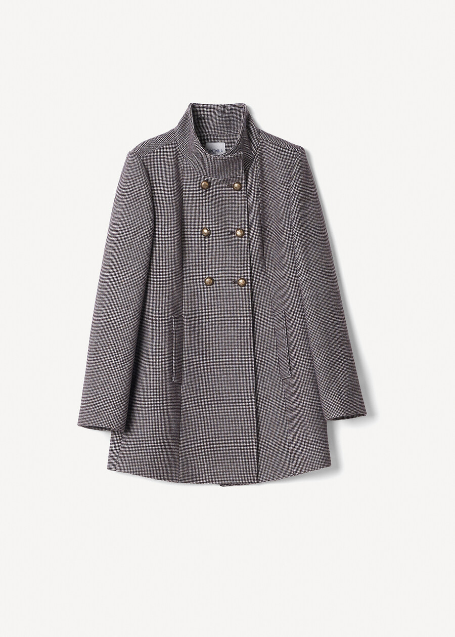 Cappotto Elisir-B check MARRONE JAVA Donna , immagine n. 4