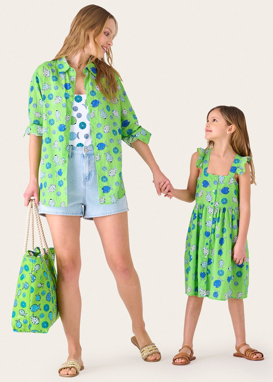 Camicia Carim 100% cotone VERDE JGREEN Donna , immagine n. 4