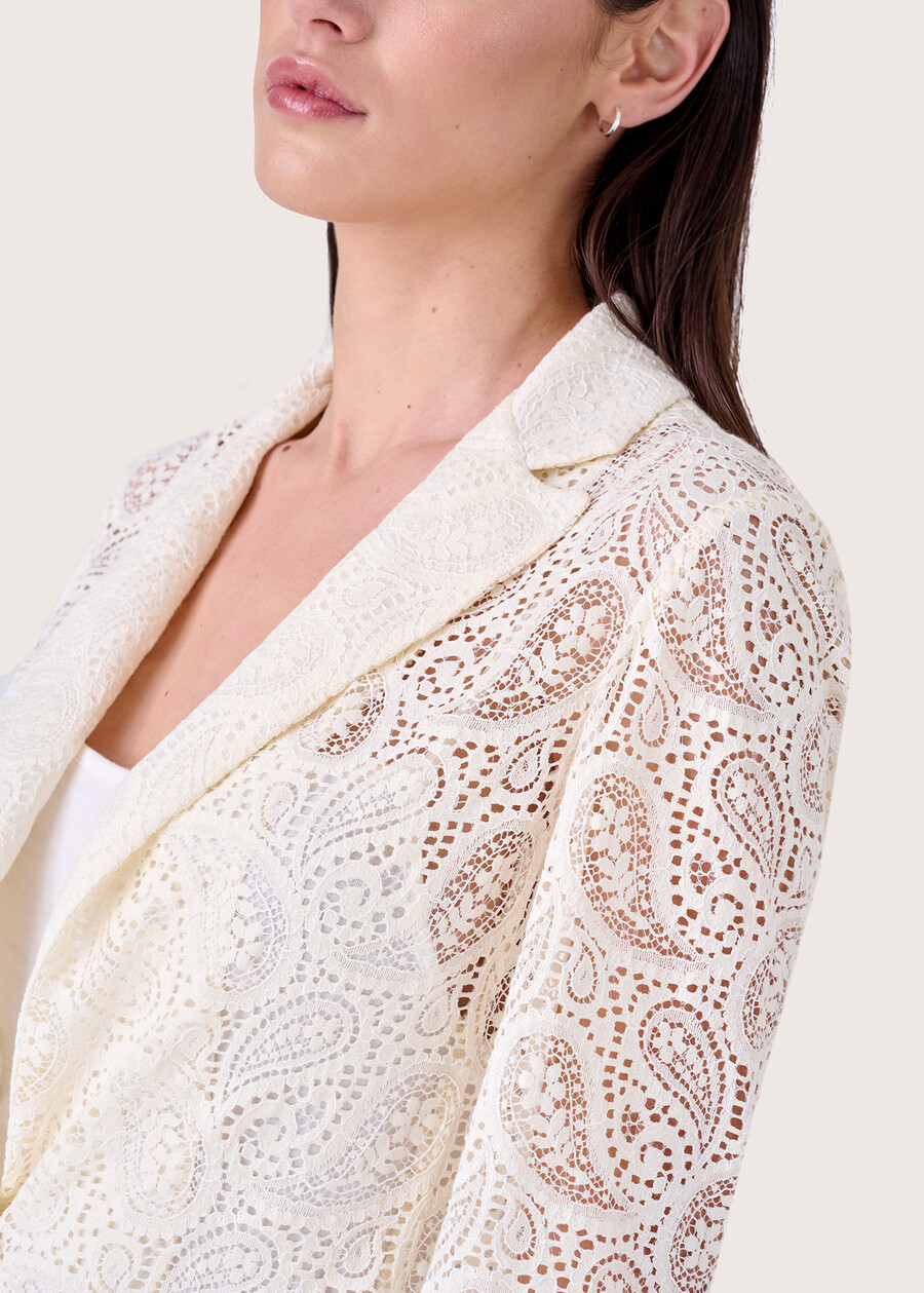 Giacca Giulia in crochet BEIGE NAVAJO Donna , immagine n. 2