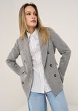 Giacca doppiopetto Ginevra rever a lancia GRIGIO GREY Donna immagine n. 1