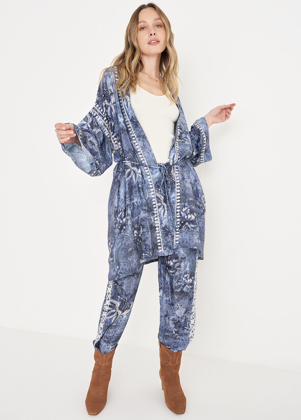 Phoebe polyviscose trousers BLU Woman null
