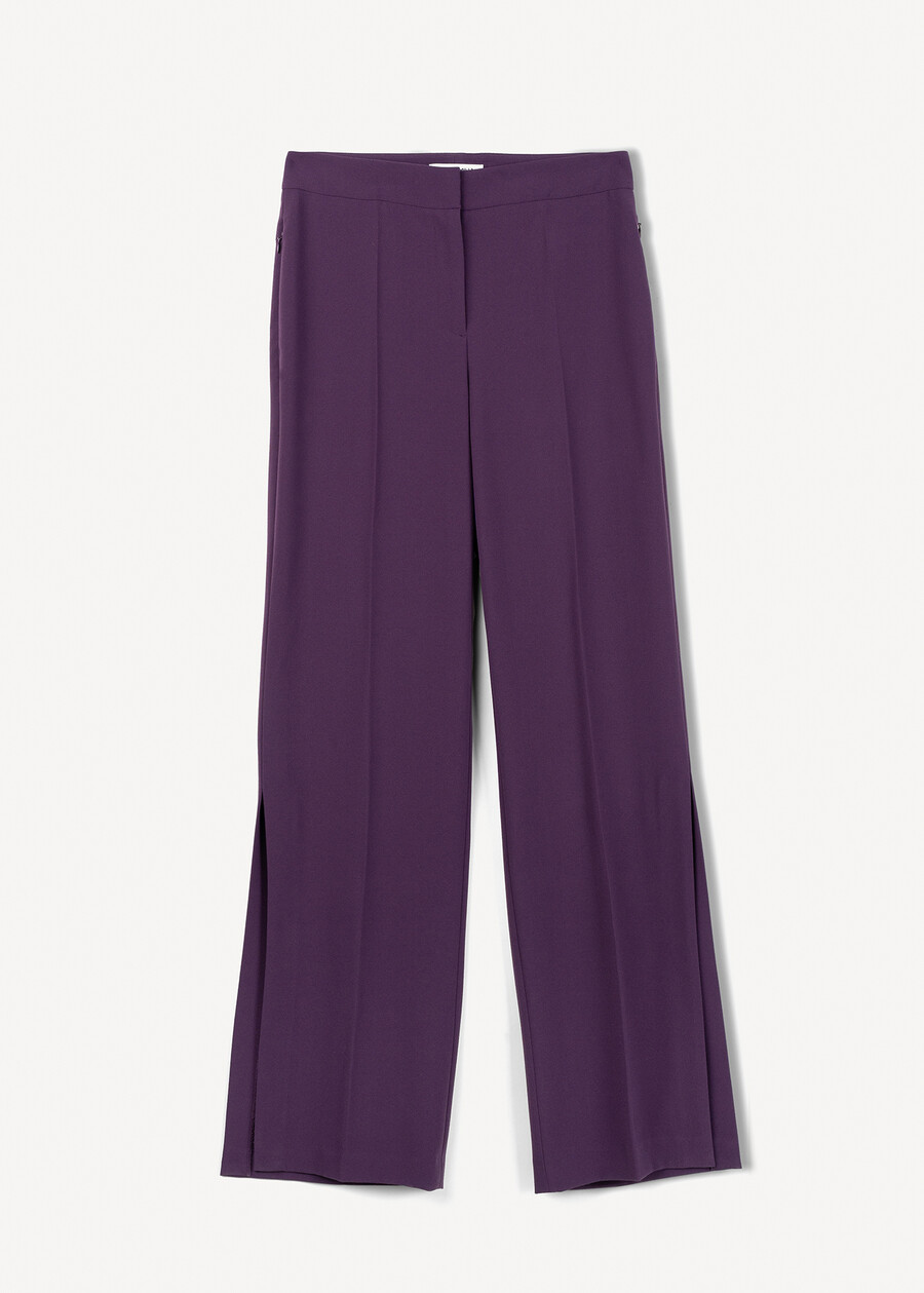 Pantaloni Pierre con spacco al fondo VIOLA PRUGNA Donna , immagine n. 6