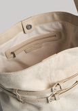Maxi sacca Blis canvas e pelle BEIGE LATTE Donna immagine n. 4