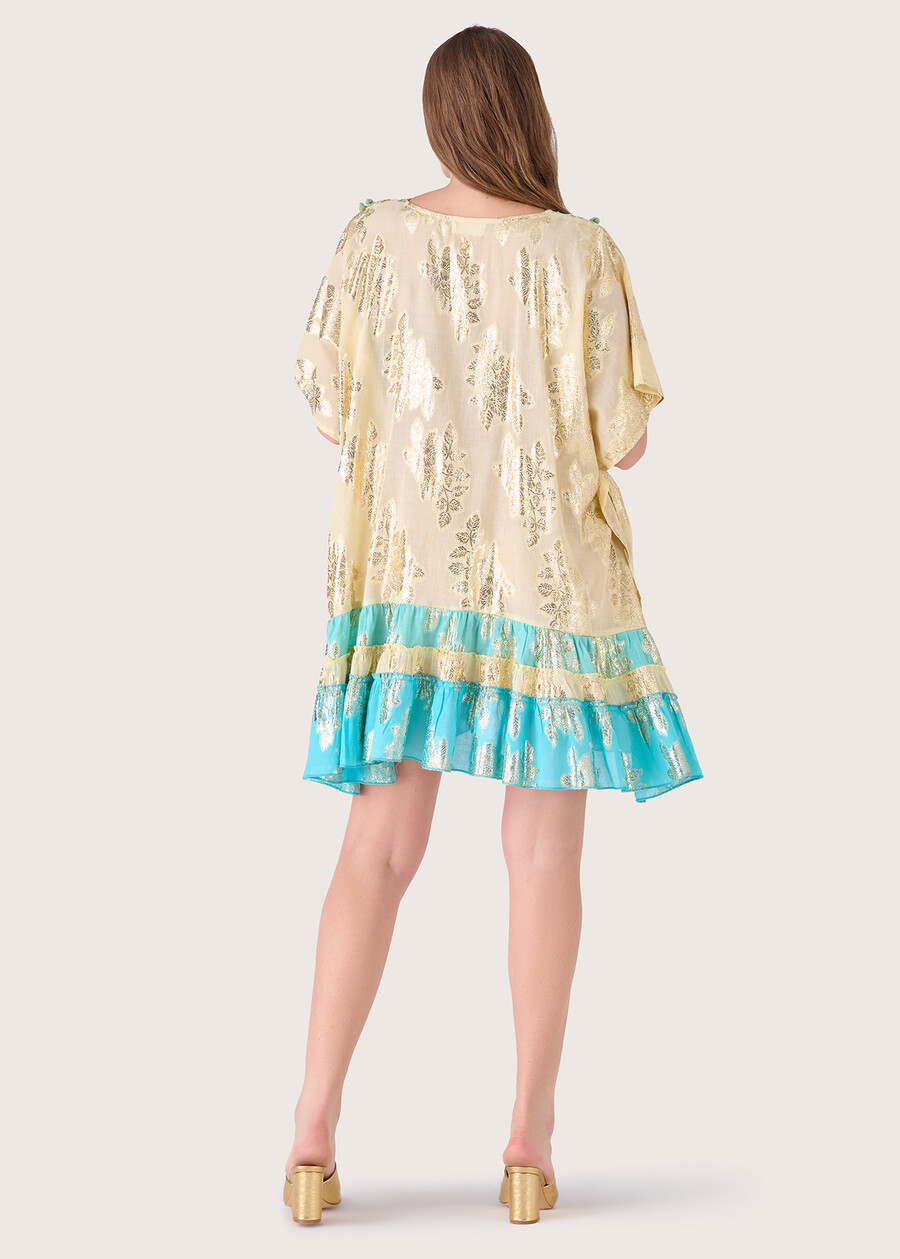 Kaftano Chiara in cotone BLU SURF Donna , immagine n. 3