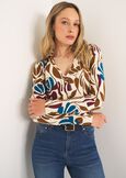 Saemi printed T-shirt VIOLA MELANZANA Woman image number 1