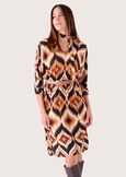 Adrianne patterned dress BEIGE TAUPE Woman image number 2