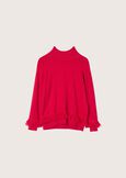 Melanie sweater with fringes ROSSO MAGENTABLU GRAFITE Woman image number 5