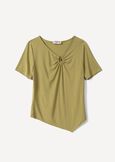 T-shirt Shona slim con scollo a V VERDE Donna immagine n. 4