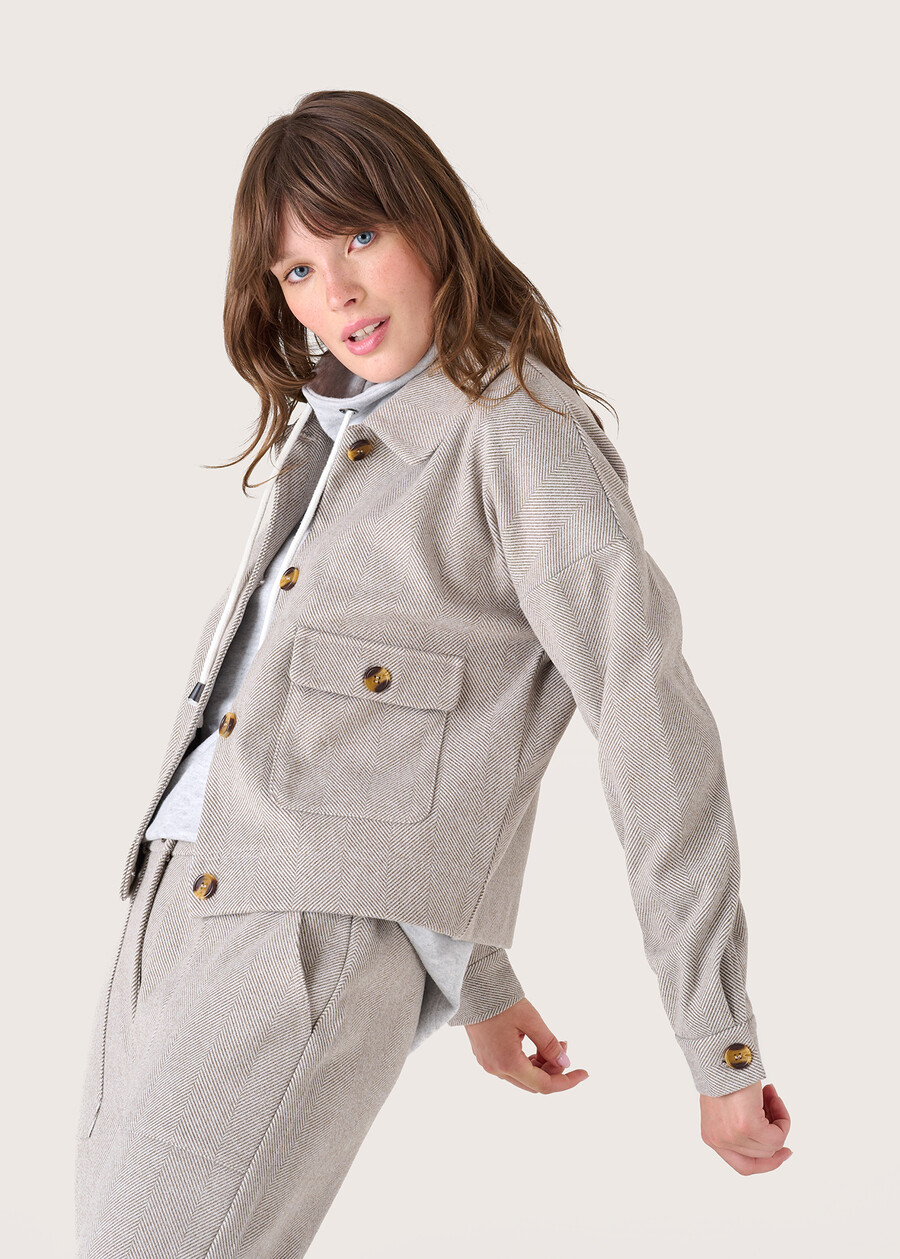 Coprispalle in panno Carlo BEIGE LANA Donna , immagine n. 1
