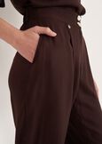Pantaloni Ponty In Viscosa MARRONE JAVA Donna immagine n. 3