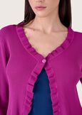 Cardigan Margot con rouches VIOLA GRAPE Donna immagine n. 2