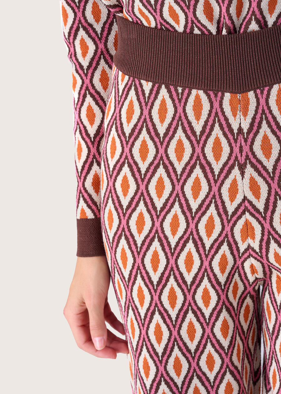 Pantalone Perrys in maglia MARRONE CASTAGNA Donna , immagine n. 3