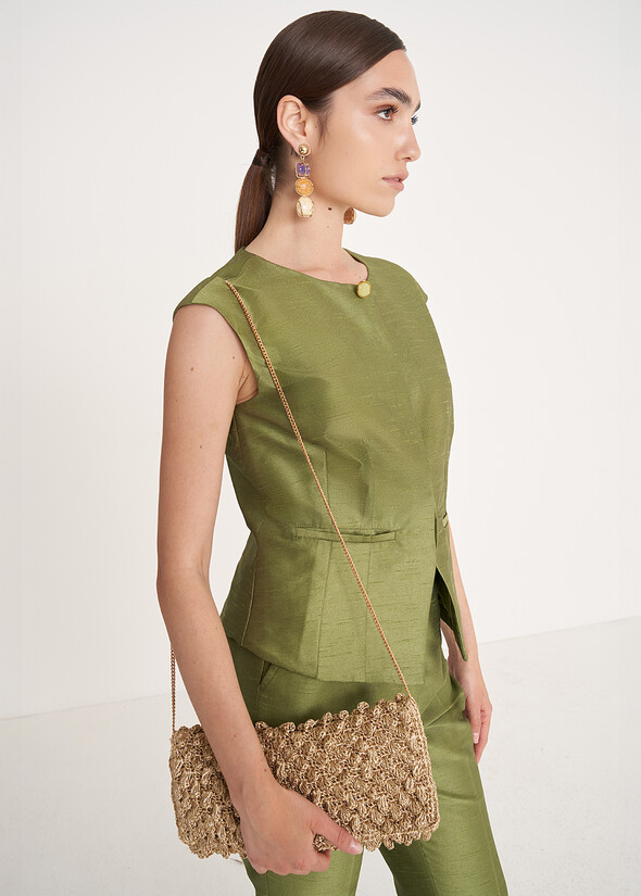 Pochette Basha lavorazione crochet

 GOLD Donna null