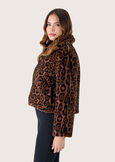 Giubbino Ganda in ecopelo animalier MARRONE TABACCO Donna immagine n. 3