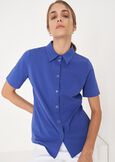 Camicia Alessia in cotone BIANCO WHITEVERDE ALGABLU ELETTRICO Donna immagine n. 1