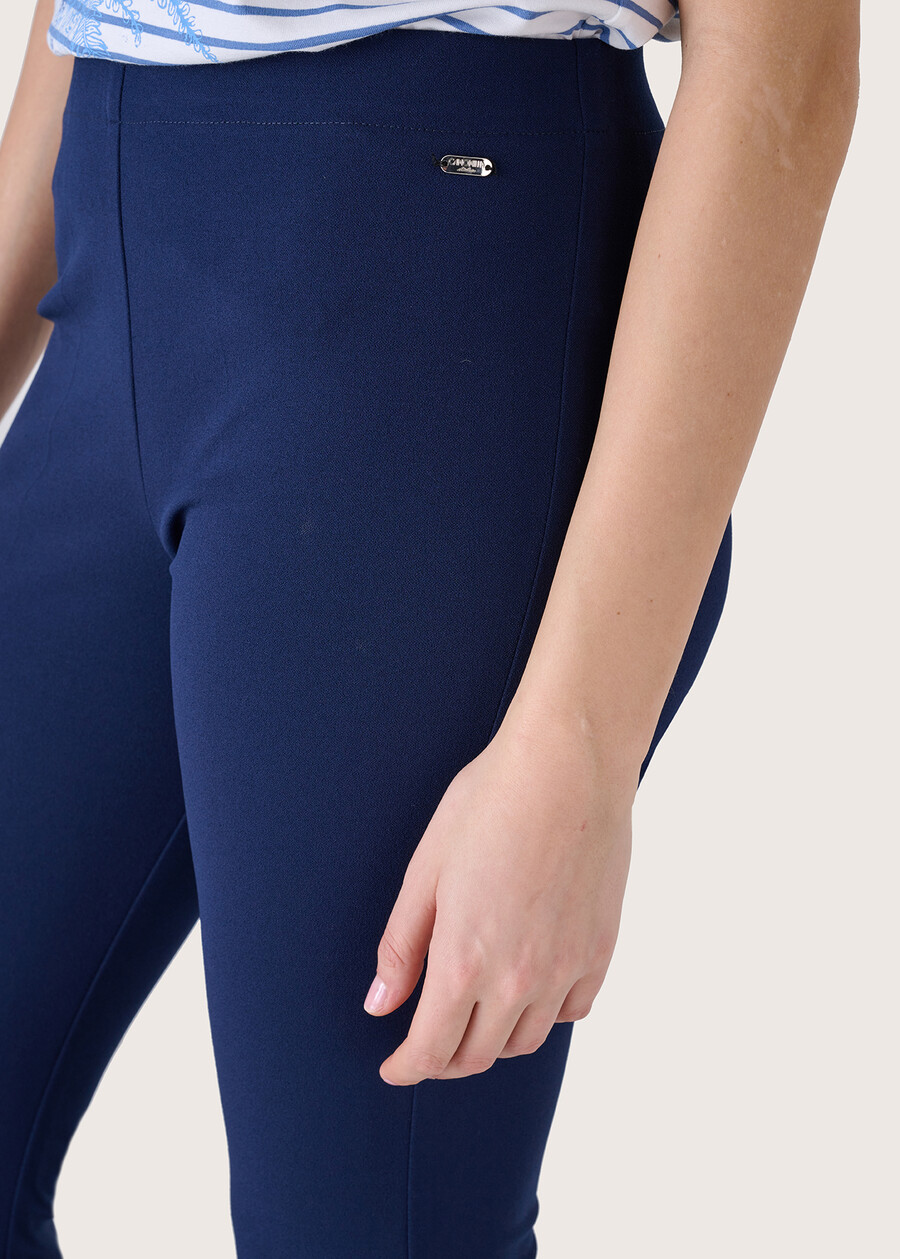 Pantalone Victoria in screp BLUE OLTREMARE  Donna , immagine n. 3