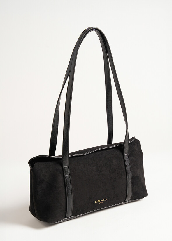 Bauletto Bonny-A in ecocamoscio NERO BLACK Donna null
