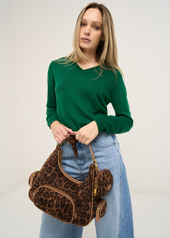 Sacca Betany animalier MARRONE CARAMELLO Donna null