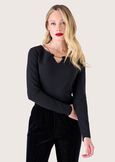 Samson cotton t-shirt NERO BLACK Woman image number 1