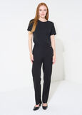Alice bi-stretch slim trousers NERO BLACKBEIGE GESSOBLU Woman image number 2