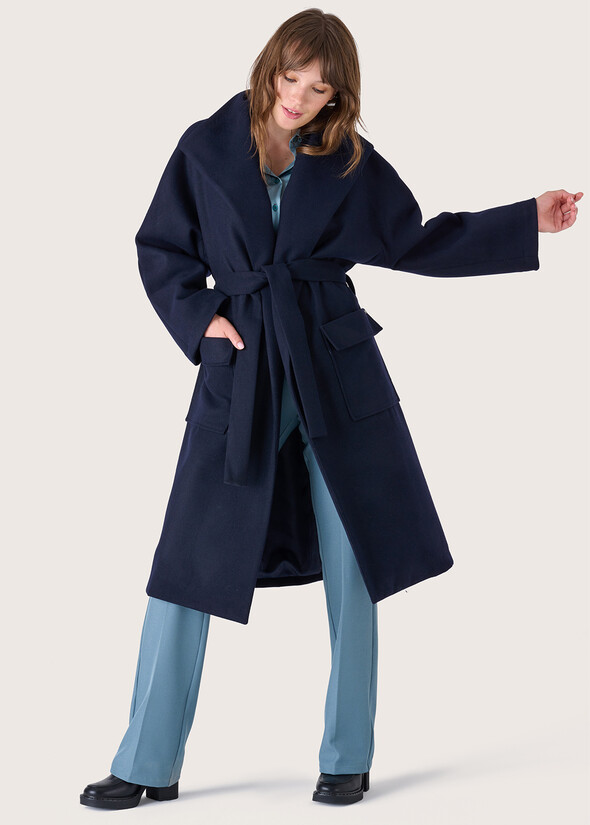 Camillo cloth coat BLU INCHIOSTRO Woman null