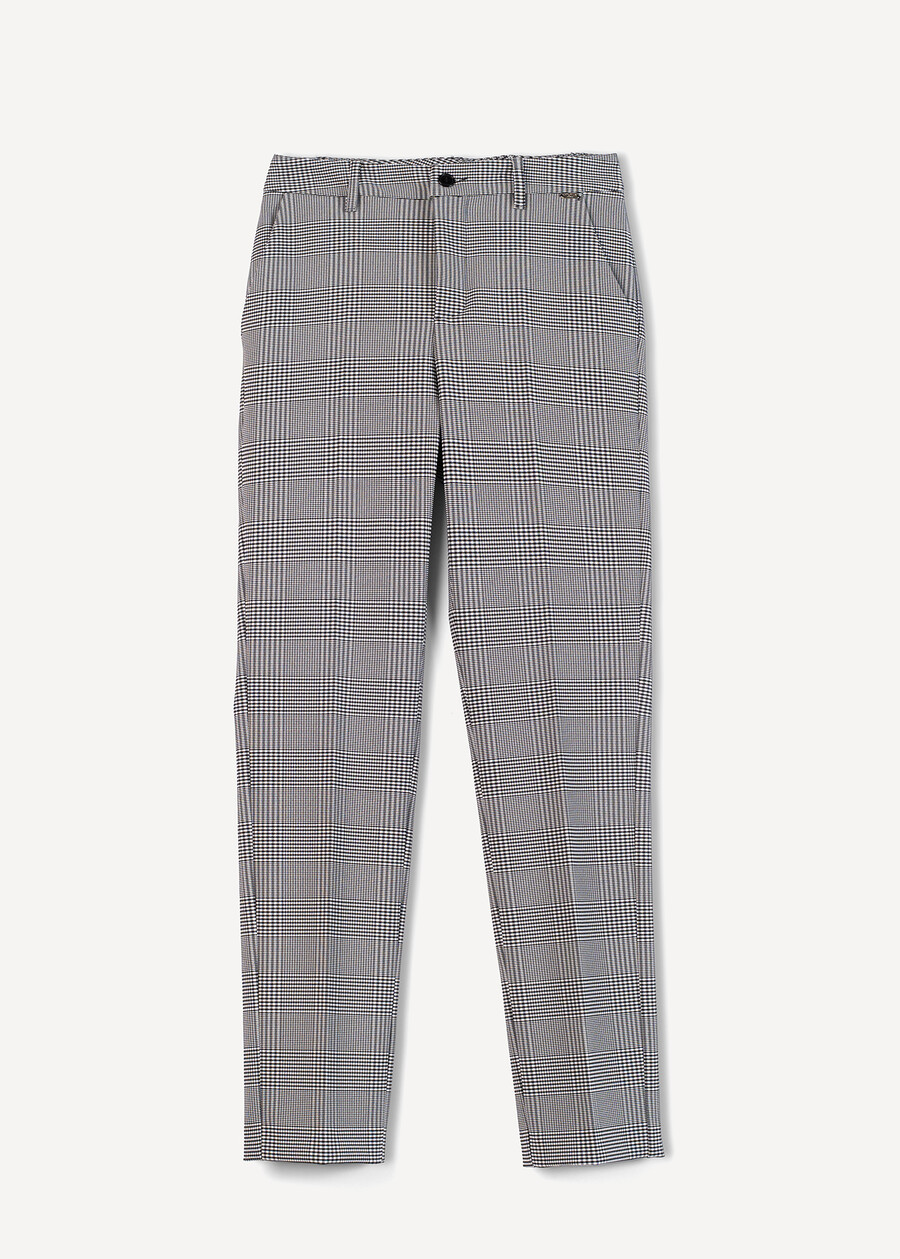 Alice micro check trousers NERO BLACK Woman , image number 7