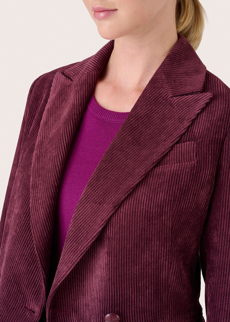 Guenda corduroy blazer ROSSO BORDEAUXBEIGE GREIGEBLUE OLTREMARE Woman , image number 4