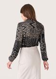 Maglia Sayville con stampa etnica NERONERO Donna immagine n. 3