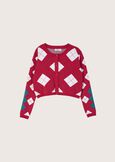 Monkey cardigan style jersey ROSSO CARPET Woman image number 5