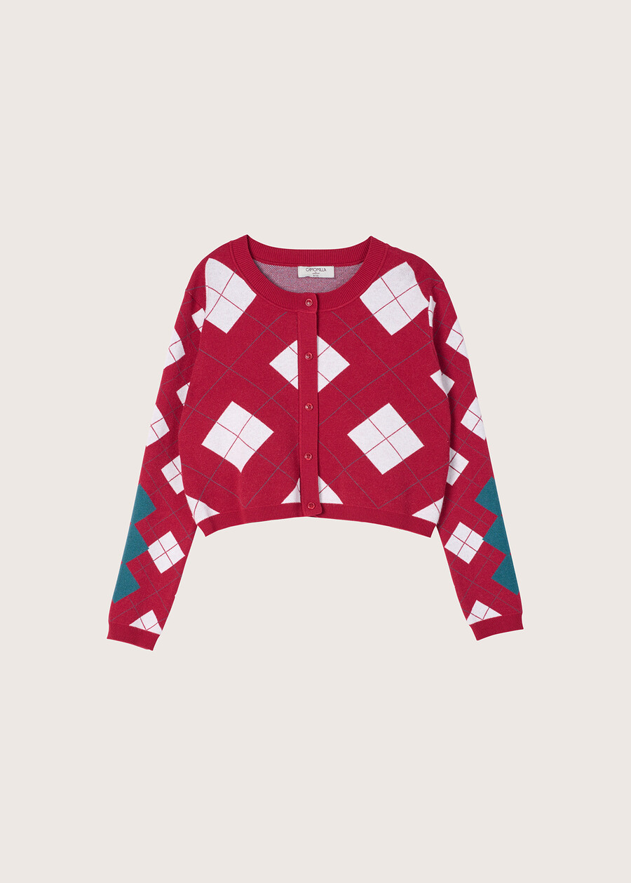 Monkey cardigan style jersey ROSSO CARPET Woman , image number 5