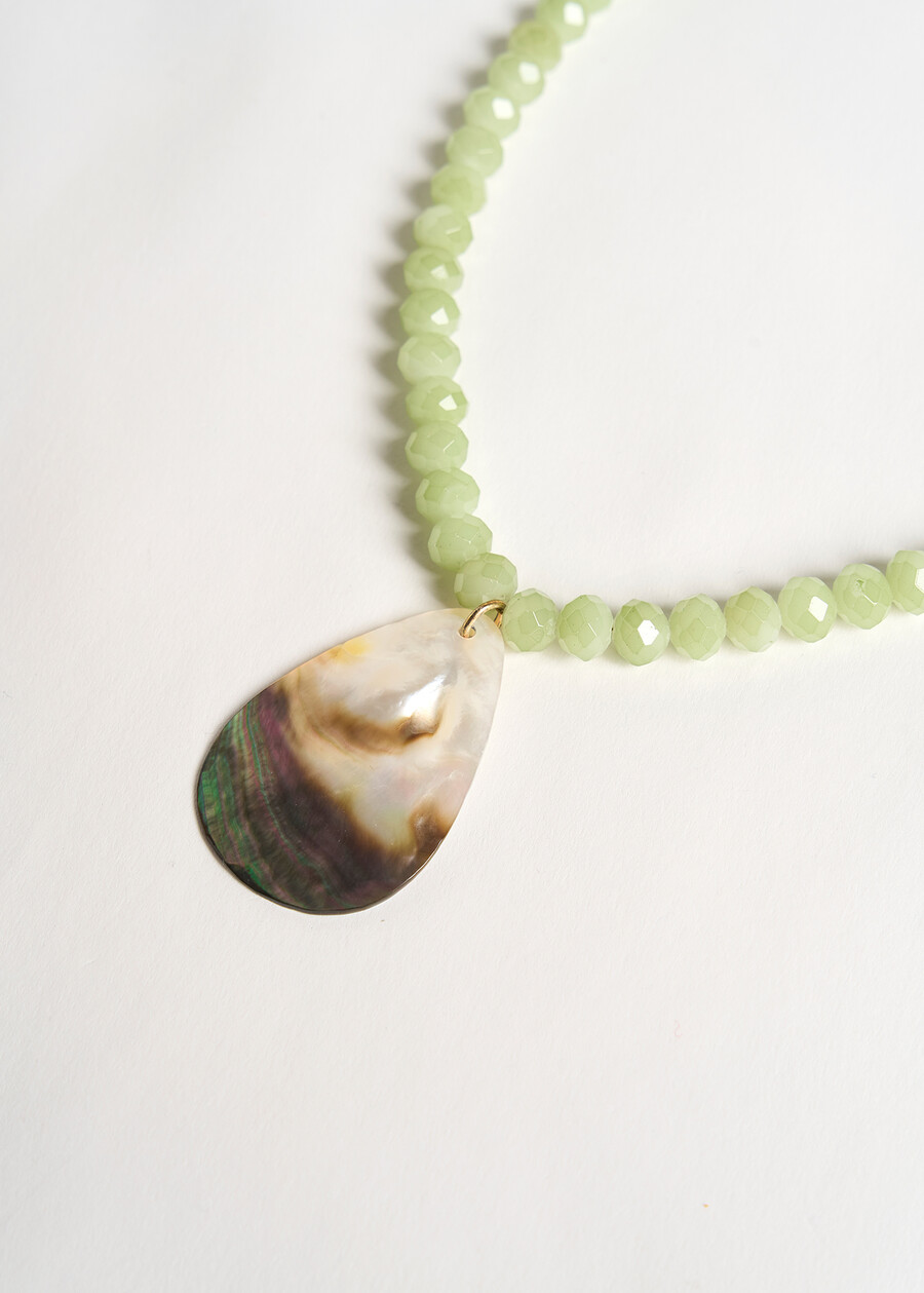 Glady necklace with mother of pearl VERDE Woman , image number 3