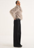 Gessica faux fur jacket GRIGIO PERLA Woman image number 4