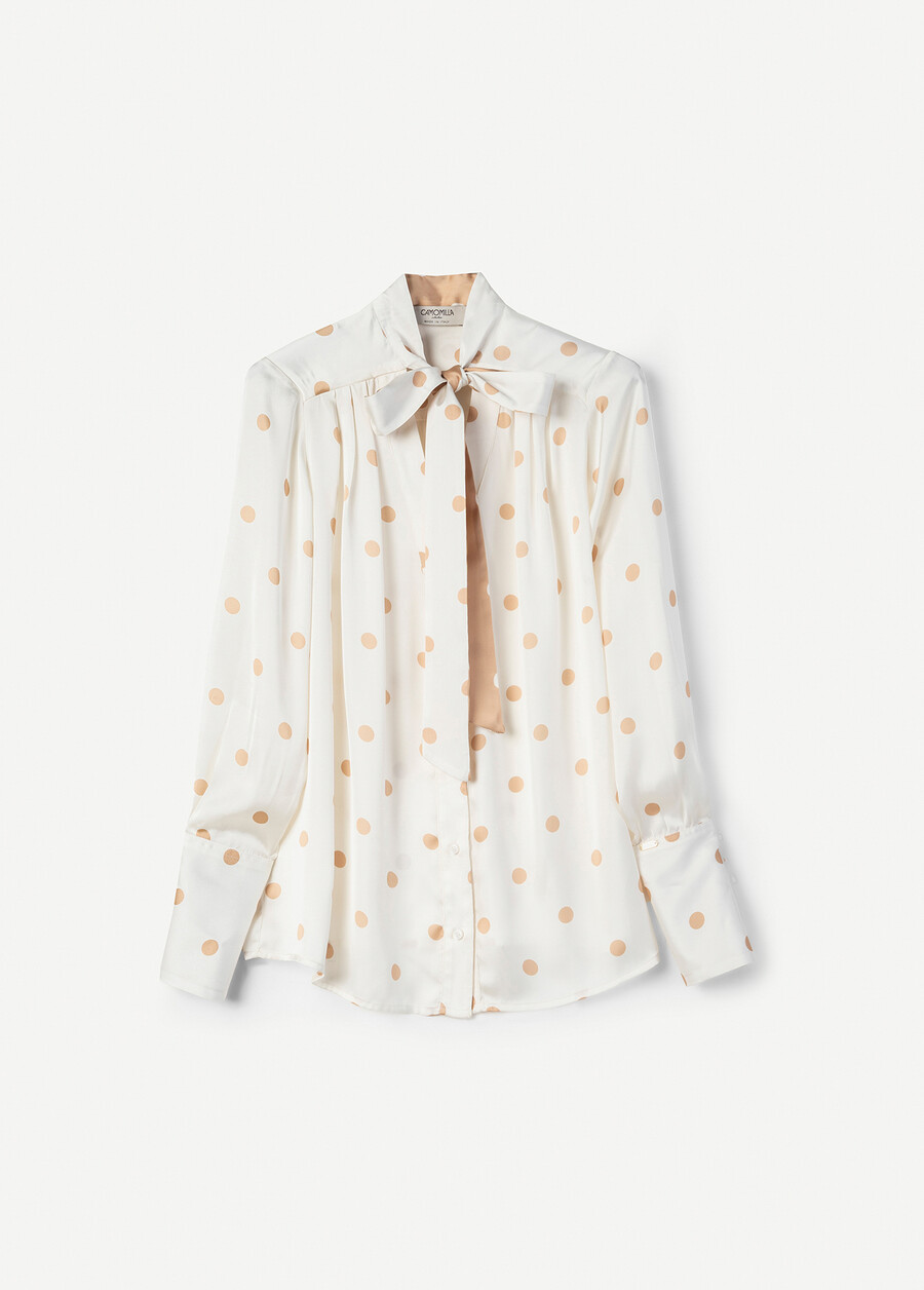 Camicia Camylla in satin BEIGE Donna , immagine n. 4