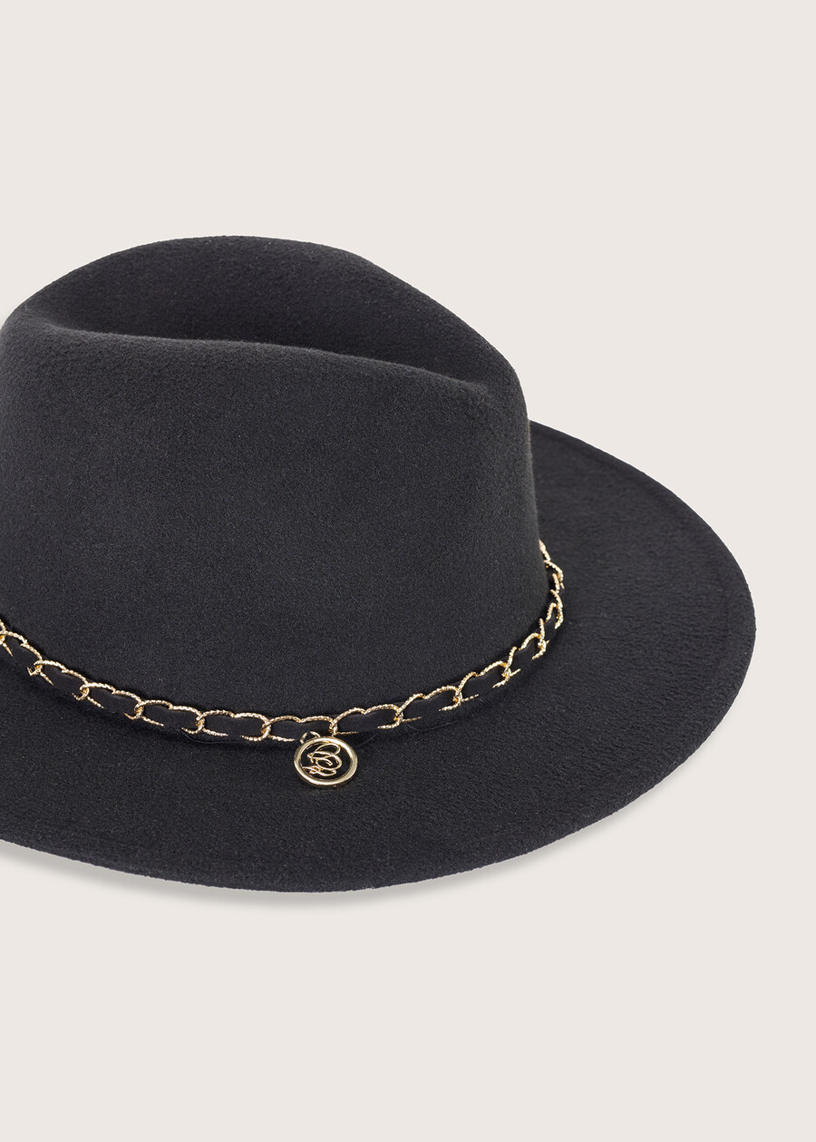 Cappello a falda larga Cynthia NERO BLACKBEIGE CREAM Donna , immagine n. 3