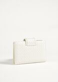 Percy woven eco-leather wallet BIANCO WHITE Woman image number 3