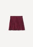 Berenice 100% Viscose Embroidered Bermuda BIANCO WHITEROSSO BORDEAUX Woman image number 5