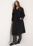 Connie pure wool wrap coat NERO BLACKBEIGE CAMMELLO Woman image number 1