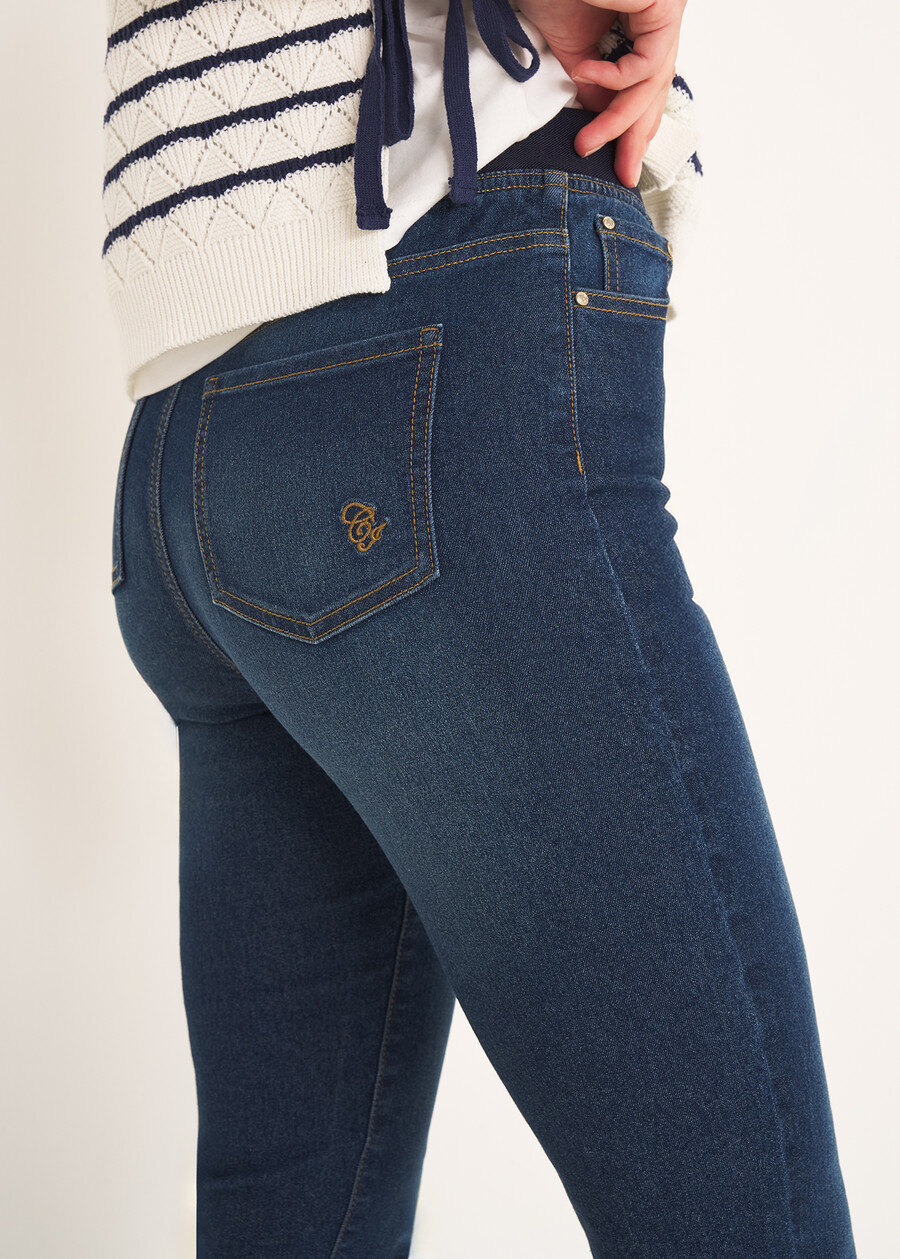 Jeggings Kelly modello 5 tasche GRIGIO GREYDENIM MEDIUM DENIM Donna , immagine n. 3