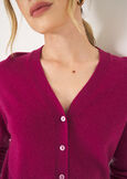 Cardigan Clooney in lana e cashmere ROSSO MAGENTAVERDE PAVONE Donna immagine n. 2